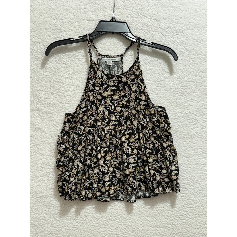 American Eagle Outfitters Floral‎ Print Cold Shoulder Cami Top Womens Small